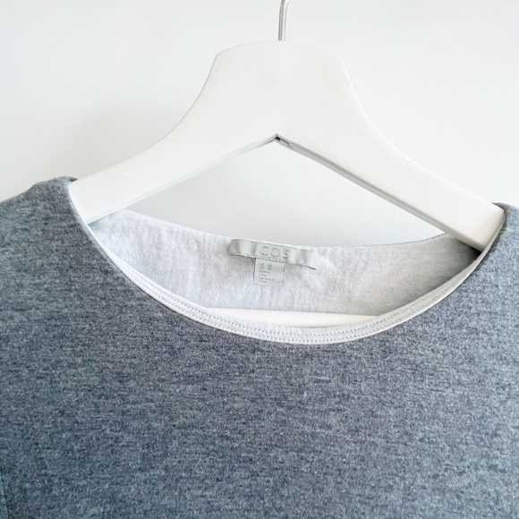 COS Shift Shirt Grey Dress XS - Picture 3 of 3
